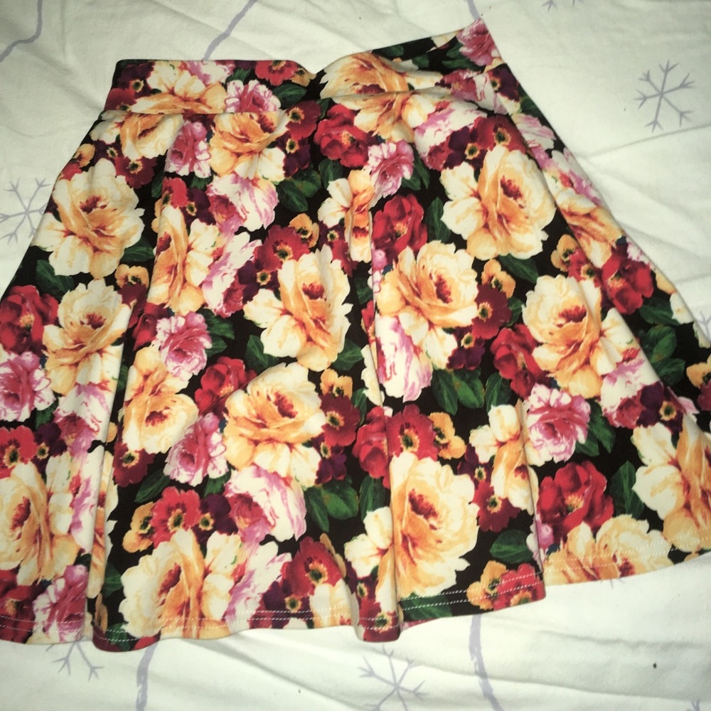 Floral Skater Skirt